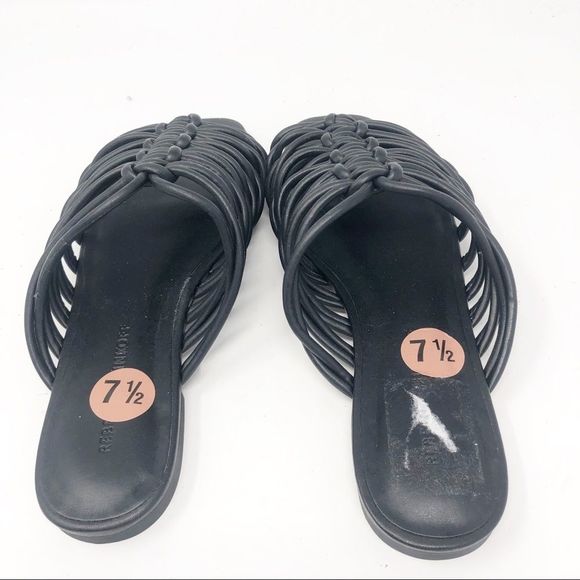 REBECCA MINKOFF | Maelynn Slides Black Strappy Sandals NEW Women’s Size 7.5 - Picture 8 of 12